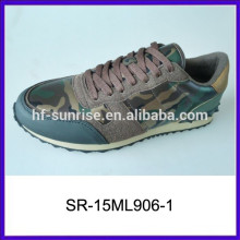 Zapatos superiores del color del camuflaje de SR-15ML906-1 que funcionan los zapatos corrientes del mens de la manera de los hombres de los zapatos de los deportes